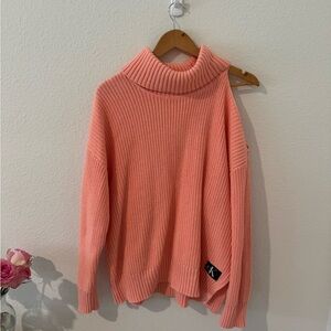 Calvin Klein Jeans Coral Turtleneck Sweater